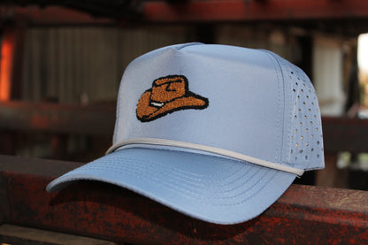 Blue vintage howdy hat
