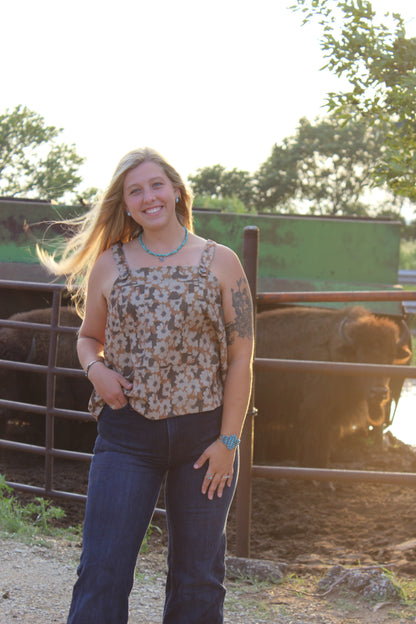 Cowgirl flower tank