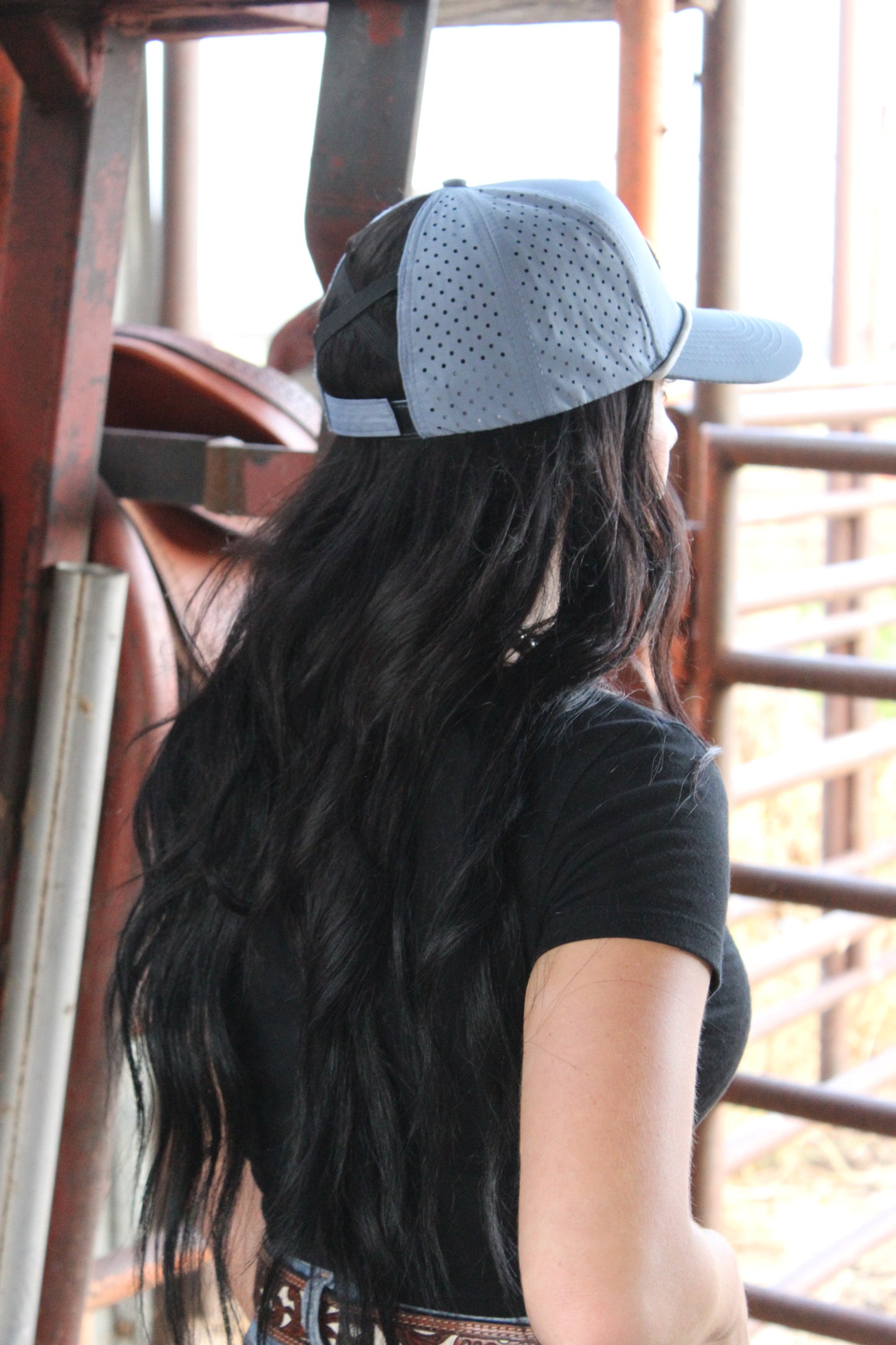 Blue vintage howdy hat